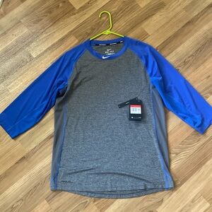 Men’s Nike Dri-Fit 3/4 Sleeve Baseball Shirt